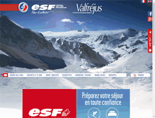 Tablet Screenshot of esf-valfrejus.com